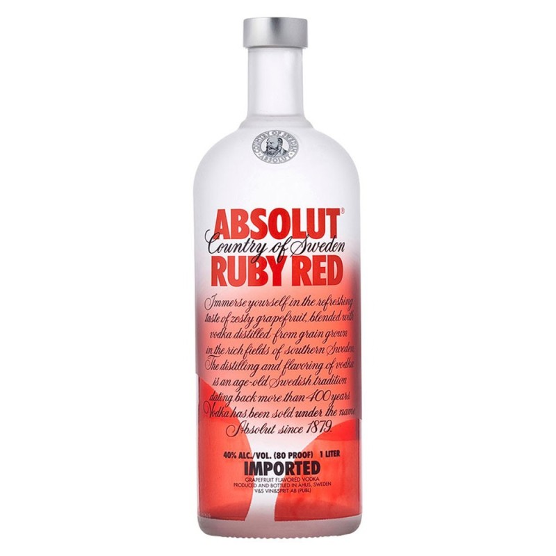 ABSOLUT VODKA RUBY RED 1LT ABSOLUT VODKA RUBY RED 1LT