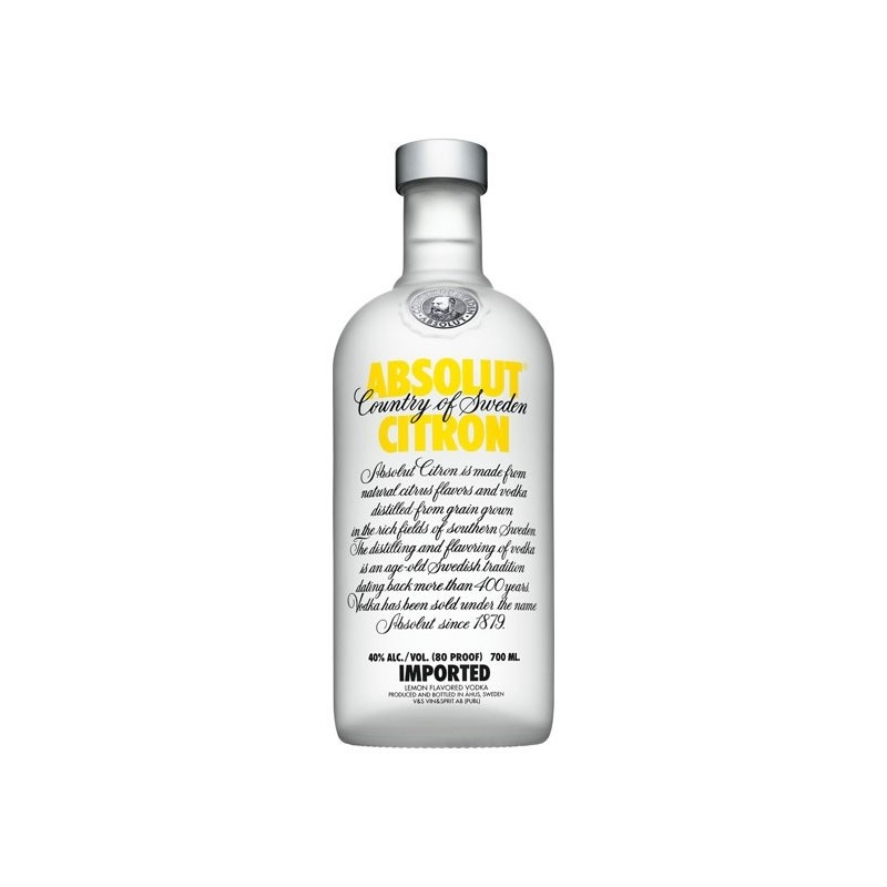 ABSOLUT VODKA CITRON 75CL ABSOLUT VODKA CITRON 75CL
