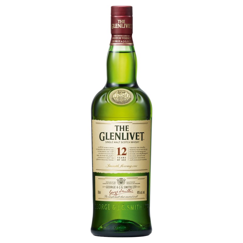 GLENLIVET SINGLE MALT 12YEARS 70CL GLENLIVET SINGLE MALT 12YEARS 70CL
