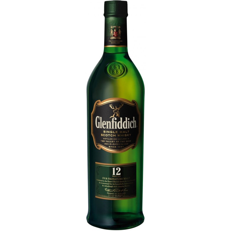 GLENFIDDICH SINGLE MALT 12YEARS 1LT GLENFIDDICH SINGLE MALT 12YEARS 1LT