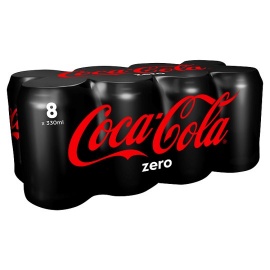 Coke Zero Soda 8X330ml