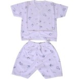 2 pieces of t shirt and short white 