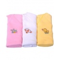3 pieces of t shirt pink white yellow