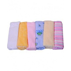 6 piece set of baby bath towel multi colous