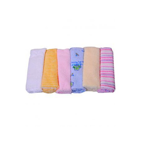 6 piece set of baby bath towel multi colous