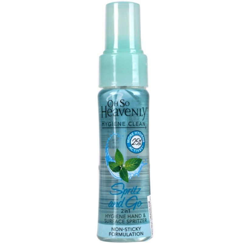 Oh So Heavenly Hygiene Clean - Spritz and Go Hygiene Hand and Surface Spritzer - 100ml Oh So Heavenly Hygiene Clean - Spritz and Go Hygiene Hand and Surface Spritzer - 100ml
