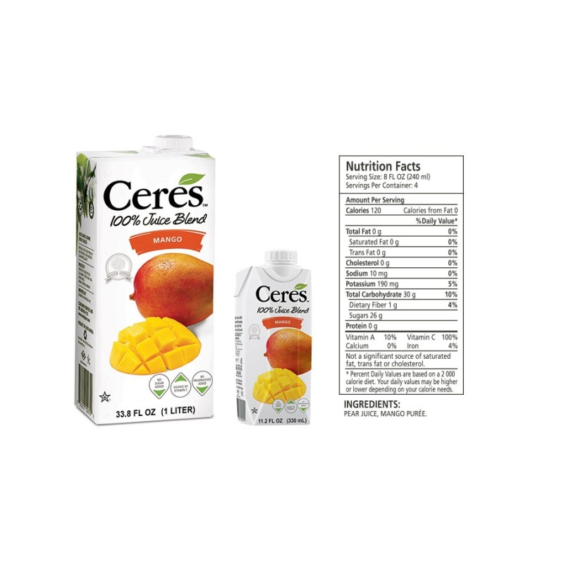 CERES 100% Pure Fruit Juice 1Ltr