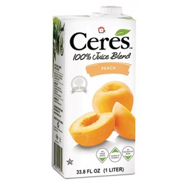 CERES PEACH 100% Pure Fruit Juice 1Ltr