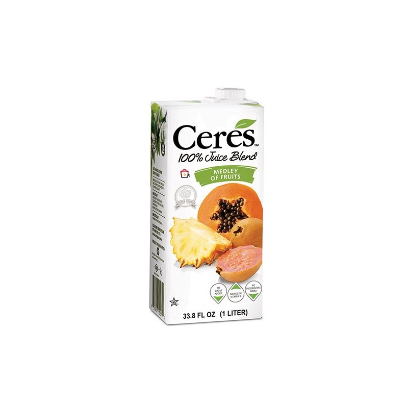CERES MEDLEY of Fruits 100% Pure Fruit Juice 1Ltr CERES MEDLEY of Fruits 100% Pure Fruit Juice 1Ltr