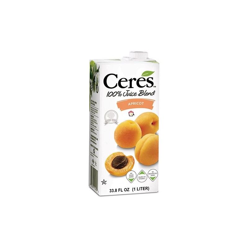 CERES APRICOT 100% Pure Fruit Juice 1Ltr CERES APRICOT 100% Pure Fruit Juice 1Ltr