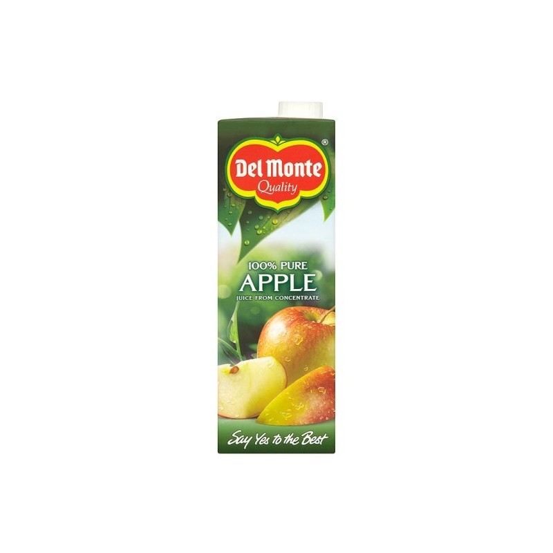 DELMONTE APPLE 100% Pure Fruit Juice 1Ltr DELMONTE APPLE 100% Pure Fruit Juice 1Ltr