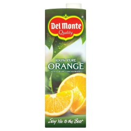 DEL MONTE ORANGE 100% Pure Fruit Juice 1Ltr