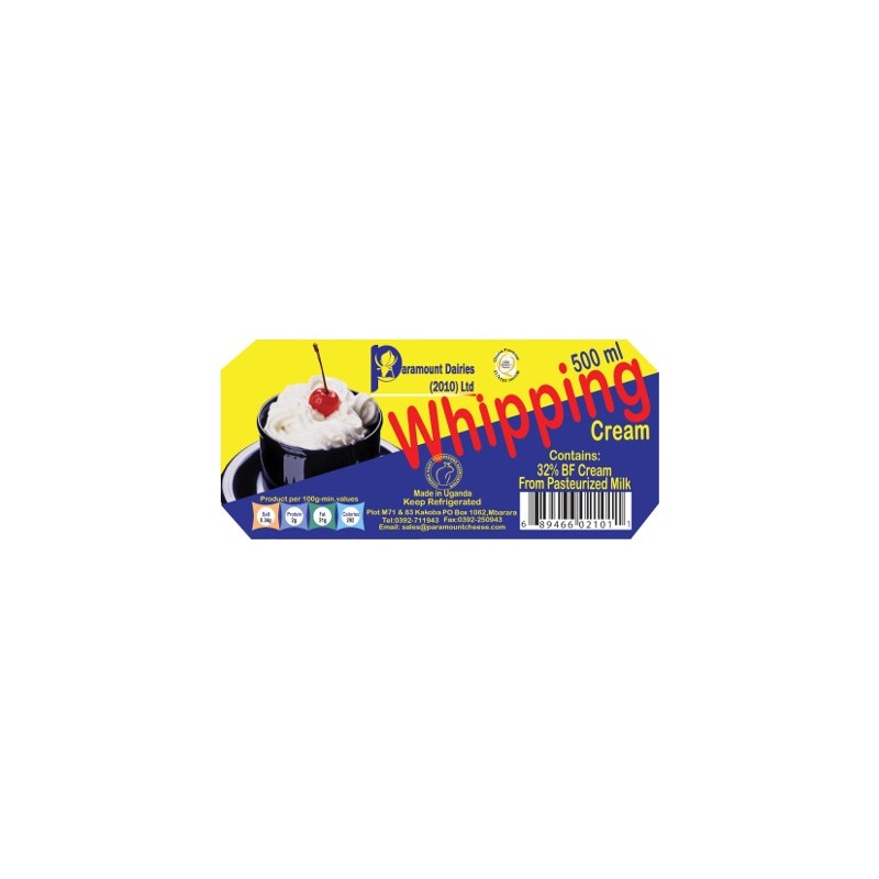 PARAMOUNT WHIPPING CREAM 0.5LT  