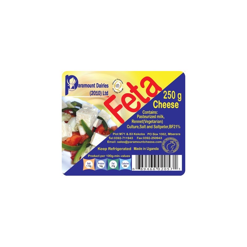 PARAMOUNT FETA CHEESE 250GM PARAMOUNT FETA CHEESE 250GM