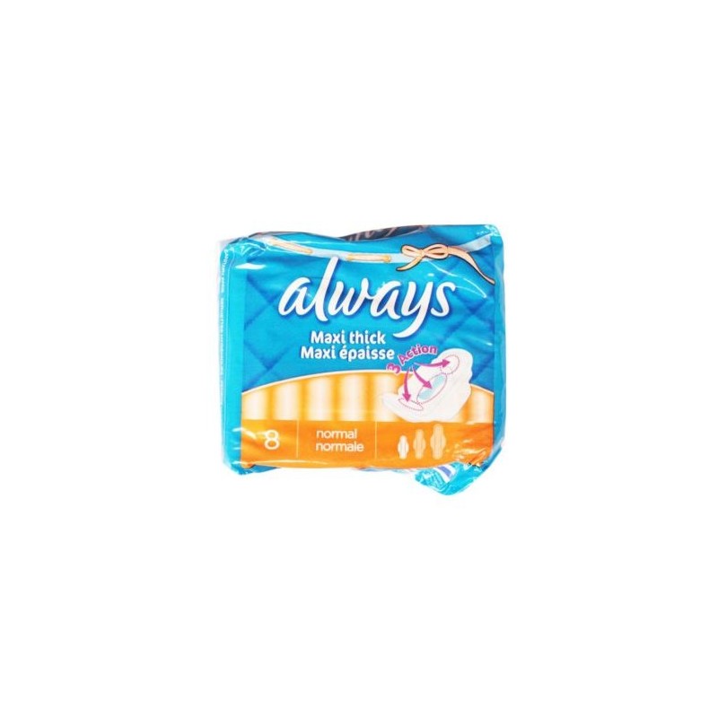 Always Maxi Thick Normal Length 8 Sanitary Pads Always Maxi Thick Normal Length 8 Sanitary Pads