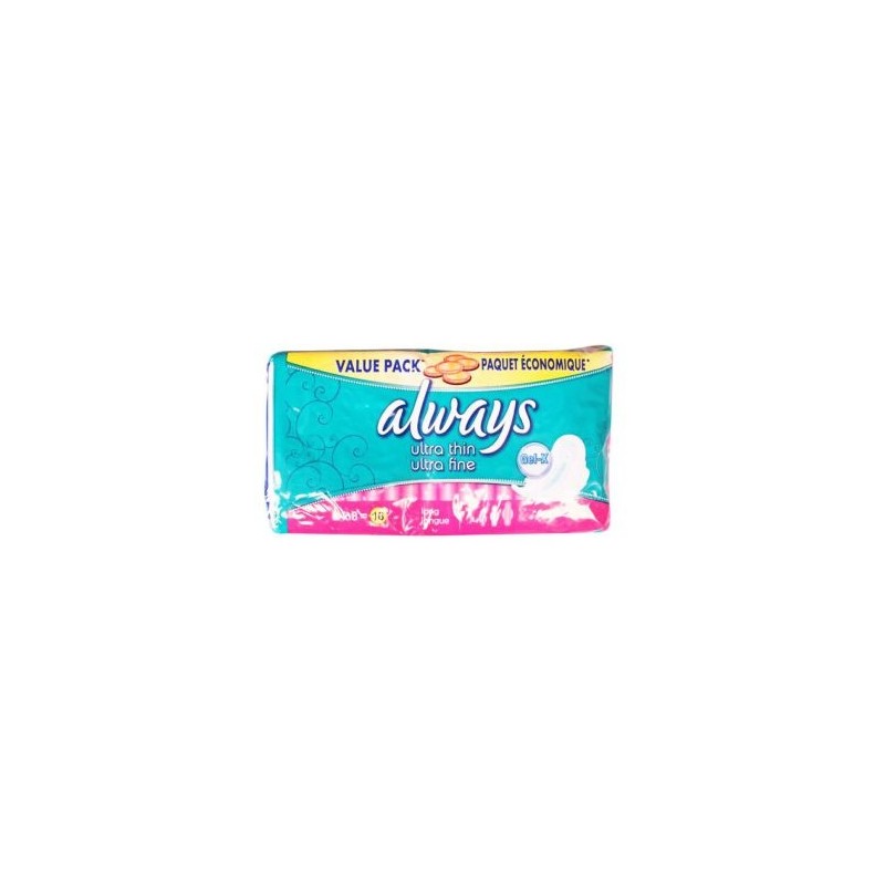 Always Ultra Thin and Fine 16 Pack Sanitary Pads Always Ultra Thin and Fine 16 Pack Sanitary Pads