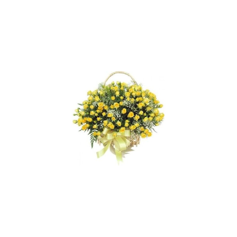 Zinga basket for Yellow Roses Zinga basket for Yellow Roses