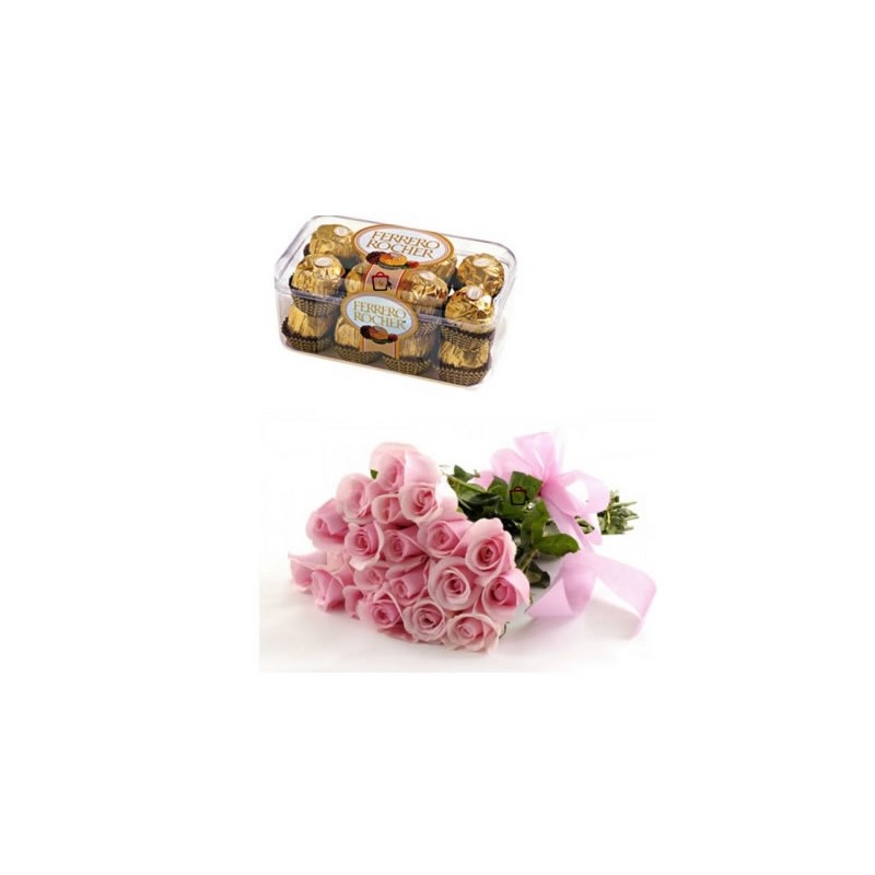 Ferrero Pink Roses Gift Ferrero Pink Roses Gift