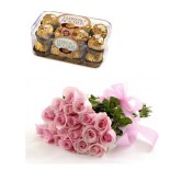 Ferrero Pink Roses Gift