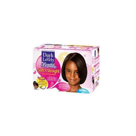 Dark and Lovely Beautiful Beginnings Soft and Straight No Lye Relaxer