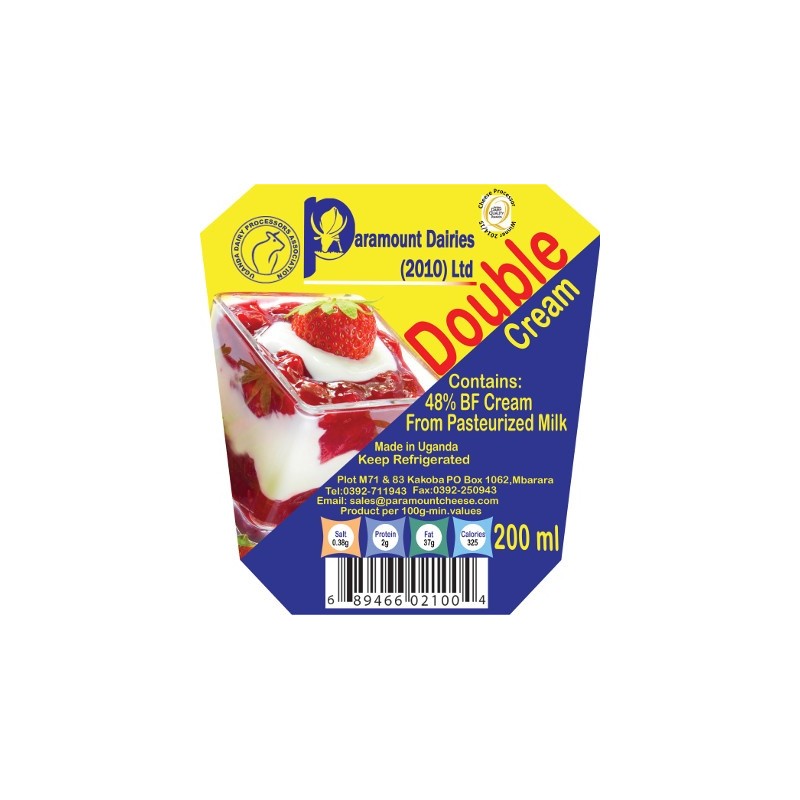 PARAMOUNT DOUBLE CREAM 200CC PARAMOUNT DOUBLE CREAM 200CC