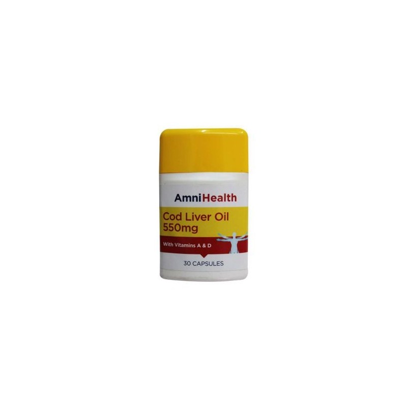 Amnihealth Cold Liver Oil 30 Capsules With Vitamin A D 550mg Amnihealth Cold Liver Oil 30 Capsules With Vitamin A D 550mg