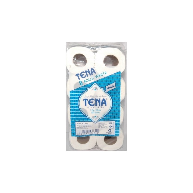 Tena white toilet paper (8 rolls) Tena white toilet paper (8 rolls)