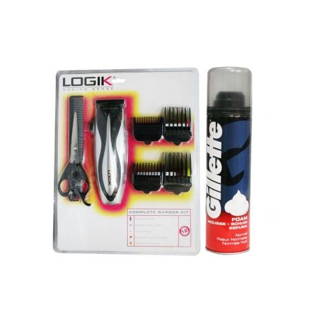 Bundle of Logik Complete Barber Kit &Gillette Shaving Foam 200ml