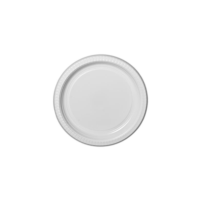 White Premium Disposable Plastic  Plates 6inch 25 pieces