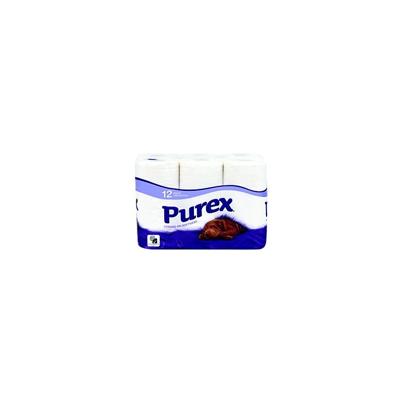 Purex White Toilet Rolls 12 rolls Purex White Toilet Rolls 12 rolls