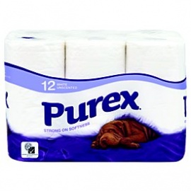 Purex White Toilet Rolls 12 rolls