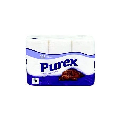 Purex White Toilet Rolls 12 rolls