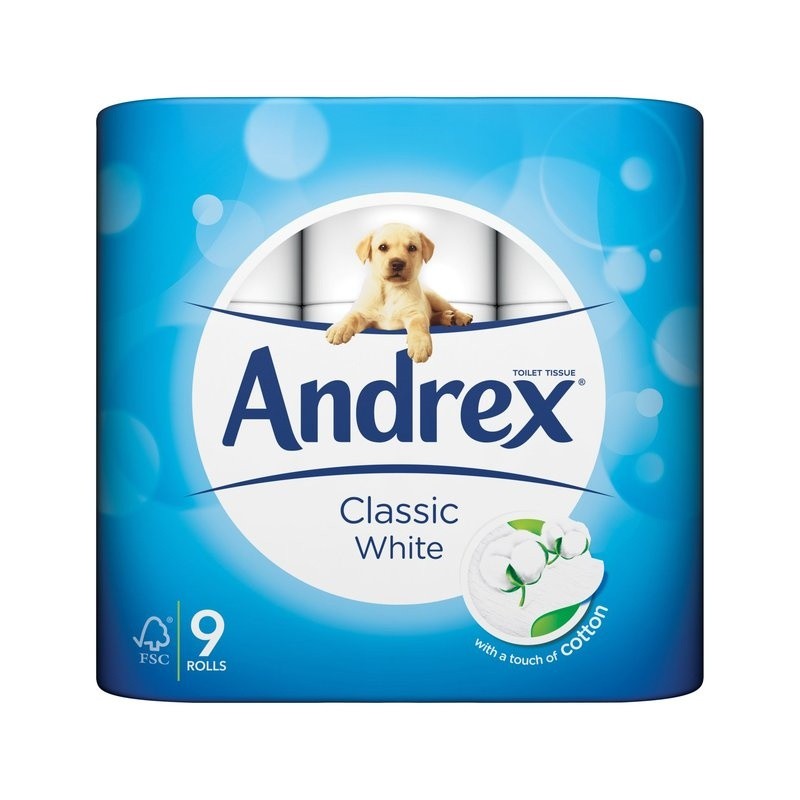 Andrex Classic White 9 rolls Andrex Classic White 9 rolls