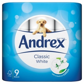 Andrex Classic White 9 rolls