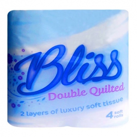 Bliss Double Quilted 4 Toilet rolls