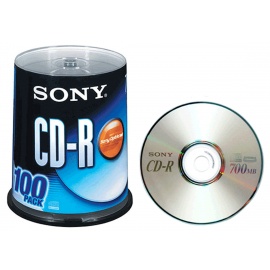 Sony Blank Disc CD-R (100 CDs Pack) 700MB-uganda