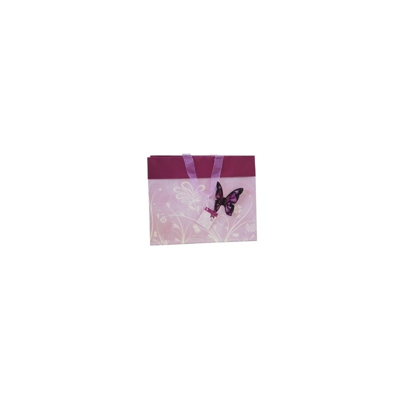 Butterfly Bag with flocked butterfly Pink Butterfly Bag with flocked butterfly Pink