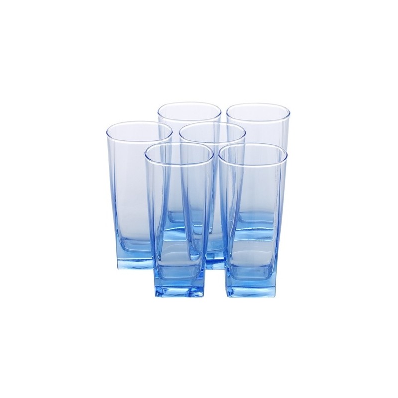 LUMINARC 6 Piece Sterling Ice Blue Glass Cup LUMINARC 6 Piece Sterling Ice Blue Glass Cup