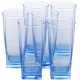 LUMINARC 6 Piece Sterling Ice Blue Glass Cup