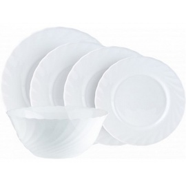 LUMINARC 20 Piece Trianon Dinner Set White