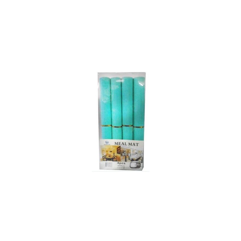 Set of 4 Table Meal Mats Green Set of 4 Table Meal Mats Green