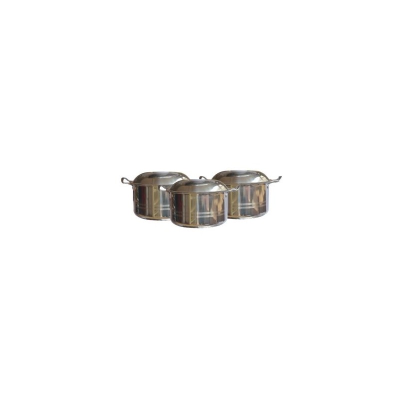 Set Of 3 Elerambe Stainless Steel Dishes Set Of 3 Elerambe Stainless Steel Dishes