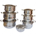 Set Of 7 Elerambe Stainless Steel Dishes