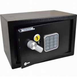 YALE SMALL ELECTRONIC DIGITAL SAFE KEYPAD STEEL DEPOSIT BOX SECURITY 