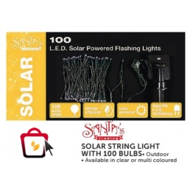 solar string light with 100 bulbs xmas