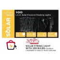 solar string light with 100 bulbs xmas