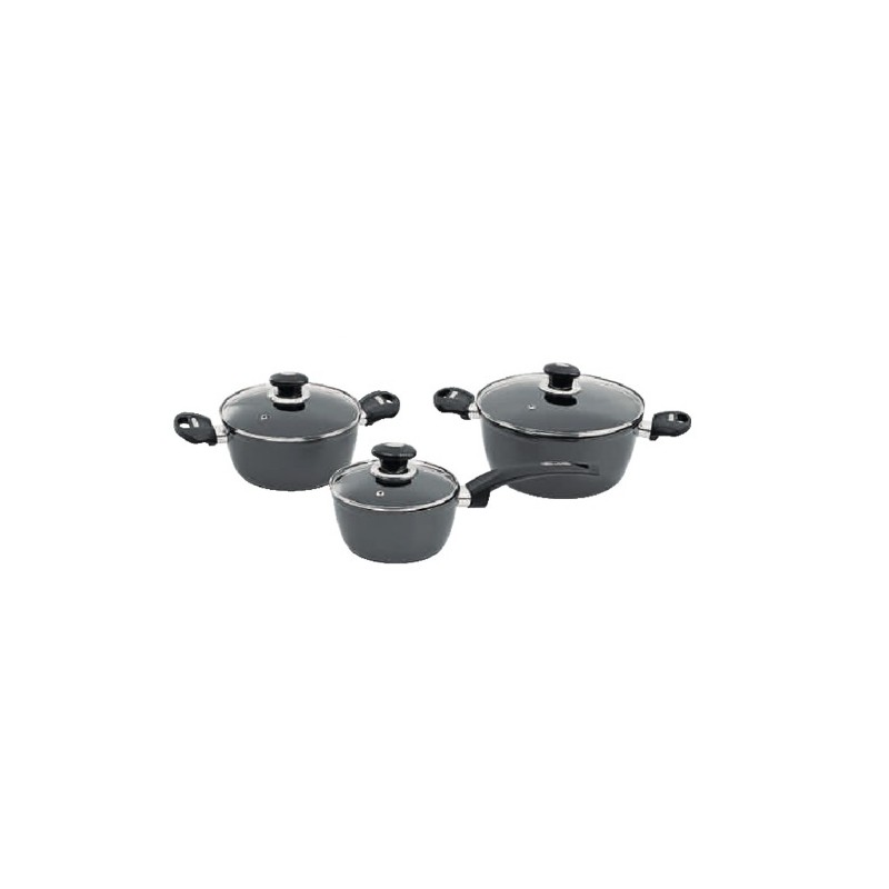 Legend 6 Piece Platinum Non Stick Aluminium Pot Set Legend 6 Piece Platinum Non Stick Aluminium Pot Set