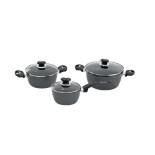 Legend 6 Piece Platinum Non Stick Aluminium Pot Set