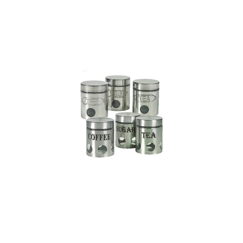 3 Piece Stainless Steel Canister Set 3 Piece Stainless Steel Canister Set