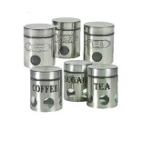 3 Piece Stainless Steel Canister Set